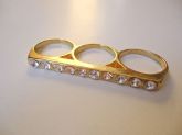 Anel line strass